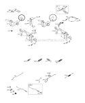 Cylinder Head Valves Gasket Set - Valve Diagram and Parts List for 351447-1077-E1  Briggs and Stratton Engine